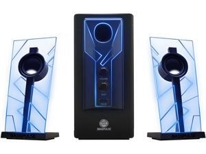 GOgroove BassPULSE Computer Speaker System with Blue LED Glow Lights & Powered Subwoofer - Works with PC, Apple MAC, ASUS, Acer, Alienware, CybertronPC, Dell, HP & More Computers GOgroove BassPULSE Computer Speaker System with Blue LED Glow Lights & Powered Subwoofer - Works with PC, Apple MAC, ASUS, Acer, Alienware, CybertronPC, Dell, HP & More Computers