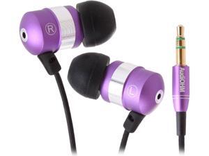 GOgroove AudiOHM Earbuds In-Ear Headphones with Deep Bass and Interchangeable Noise Isolating Ergonomic Ear Gels (Purple) GOgroove AudiOHM Earbuds In-Ear Headphones with Deep Bass and Interchangeable Noise Isolating Ergonomic Ear Gels (Purple)