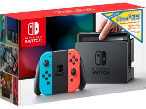 Nintendo Switch w/ Neon Blue & Neon Red Joy Con + $35 Nintendo eShop Credit Download Code Nintendo Switch w/ Neon Blue & Neon Red Joy Con + $35 Nintendo eShop Credit Download Code