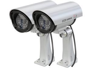 Rosewill Fake Security Surveillance CCTV Dummy Camera (2-PK), with LED Light & Warning Security Alert Sticker Rosewill Fake Security Surveillance CCTV Dummy Camera (2-PK), with LED Light & Warning Security Alert Sticker
