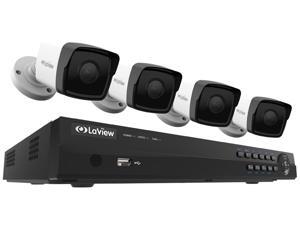 LaView 1080P PoE IP Security Camera System, 4 HD 2MP Cameras with Matrix IR Day / Night View, 8 Channel H.264+ NVR (NO HDD Included, Sold Separately) LaView 1080P PoE IP Security Camera System, 4 HD 2MP Cameras with Matrix IR Day / Night View, 8 Channel H.264+ NVR (NO HDD Included, Sold Separately)
