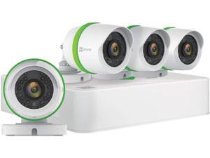 EZVIZ Q454 5MP TVI Surveillance System - 4 Channel 5MP DVR with 4 Weatherproof 5MP TVI Bullet Cameras and Pre-Installed 1TB Hard Drive EZVIZ Q454 5MP TVI Surveillance System - 4 Channel 5MP DVR with 4 Weatherproof 5MP TVI Bullet Cameras and Pre-Installed 1TB Hard Drive
