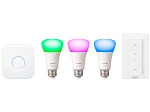 Philips Hue PHI-541789 White & Color Ambiance LED Starter Kit (3-Pack) - Multicolor with Bridge and Dimmer Philips Hue PHI-541789 White & Color Ambiance LED Starter Kit (3-Pack) - Multicolor with Bridge and Dimmer