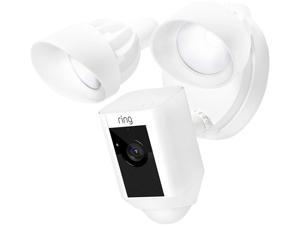 Ring Floodlight Cam, Motion-Activated HD Security Camera with built-in Floodlights, a Siren Alarm and Two-Way Talk (White) Ring Floodlight Cam, Motion-Activated HD Security Camera with built-in Floodlights, a Siren Alarm and Two-Way Talk (White)