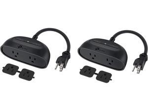 Kasa Smart Outdoor Smart Plug KP400P2, Smart Home Wi-Fi Outlet with 2 Sockets, Works with Alexa, Google Home &IFTTT, No Hub Required, Sunset & Sunrise Offset Kasa Smart Outdoor Smart Plug KP400P2, Smart Home Wi-Fi Outlet with 2 Sockets, Works with Alexa, Google Home &IFTTT, No Hub Required, Sunset & Sunrise Offset