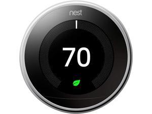 Nest T3019US Learning Thermostat - 3rd Generation - Polished Steel Nest T3019US Learning Thermostat - 3rd Generation - Polished Steel
