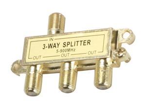Rosewill - 3-Way Coaxial Cable Splitter Rosewill - 3-Way Coaxial Cable Splitter