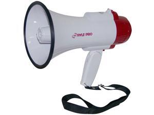 PYLE PMP35R White Professional Megaphone/Bullhorn with Siren and Voice Recorder PYLE PMP35R White Professional Megaphone/Bullhorn with Siren and Voice Recorder