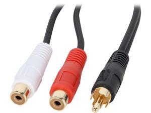 C2G 03177 Value Series One RCA Mono Male to Two RCA Stereo Female Y-Cable, Black (6 Inches) C2G 03177 Value Series One RCA Mono Male to Two RCA Stereo Female Y-Cable, Black (6 Inches)