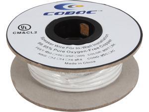 Coboc Model SPW-2C18-50-WH 50ft 18AWG CL2 Rated 2-Conductor Enhanced Loud Oxygen-Free Copper OFC Speaker Wire Cable (For In-Wall Insatllation) Coboc Model SPW-2C18-50-WH 50ft 18AWG CL2 Rated 2-Conductor Enhanced Loud Oxygen-Free Copper OFC Speaker Wire Cable (For In-Wall Insatllation)