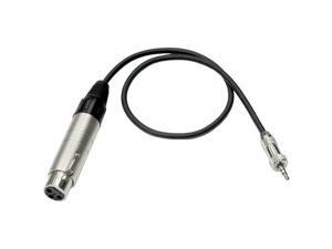 Hosa Model MIT-156 18 in XLR3F to 3.5mm TRS Impedance Transformer Female to Male Hosa Model MIT-156 18 in XLR3F to 3.5mm TRS Impedance Transformer Female to Male