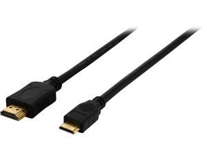 Coboc MINIHMEHMMM6BK 6 ft.Black Mini HDMI(Type C) to HDMI (type A) Male 32AWG High Speed HDMI w/Ethernet Cable,M-M - 1080P Coboc MINIHMEHMMM6BK 6 ft.Black Mini HDMI(Type C) to HDMI (type A) Male 32AWG High Speed HDMI w/Ethernet Cable,M-M - 1080P