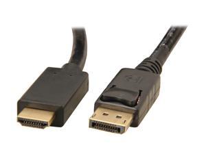 Link Depot DP-6-HDMI 6 ft. Black DisplayPort to HDMI Cable Male to Male Link Depot DP-6-HDMI 6 ft. Black DisplayPort to HDMI Cable Male to Male
