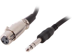 BYTECC Model MICPH-10MF 10 ft. 1/4" Stereo Microphone Plug to 3 pin XLR Female Cable BYTECC Model MICPH-10MF 10 ft. 1/4" Stereo Microphone Plug to 3 pin XLR Female Cable
