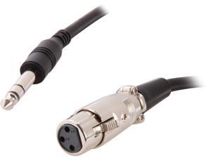BYTECC Model MICPH-25MF 25 ft. 1/4" Stereo Microphone Plug to 3 pin XLR Female Cable BYTECC Model MICPH-25MF 25 ft. 1/4" Stereo Microphone Plug to 3 pin XLR Female Cable