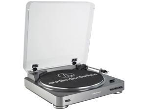 Audio-Technica AT-LP60USB Fully Automatic Belt-Drive Turntable, Silver Audio-Technica AT-LP60USB Fully Automatic Belt-Drive Turntable, Silver