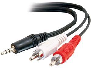 C2G 39943 Value Series One 3.5mm Stereo Male to Two RCA Stereo Male Y-Cable, Black (12 Feet, 3.65 Meters) C2G 39943 Value Series One 3.5mm Stereo Male to Two RCA Stereo Male Y-Cable, Black (12 Feet, 3.65 Meters)