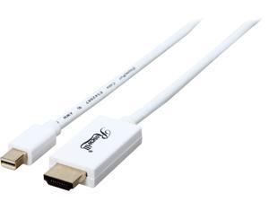 Rosewill Model RCDC-14029 - 3-Foot White Mini DisplayPort to HDMI Cable - 32 AWG, Male-to-Male Rosewill Model RCDC-14029 - 3-Foot White Mini DisplayPort to HDMI Cable - 32 AWG, Male-to-Male