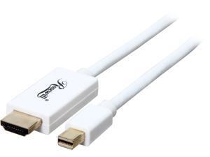 Rosewill RCDC-14031 - 10-Foot White Mini DisplayPort to HDMI 32AWG Cable - Male to Male Rosewill RCDC-14031 - 10-Foot White Mini DisplayPort to HDMI 32AWG Cable - Male to Male
