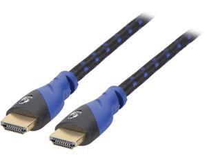 Coboc HD4K2K60H15FT HDMI 2.0 High Speed 18Gbps HDMI Cable w/ Cotton Mesh Braiding - 4K*2K @ 60Hz Ready - 15ft-Black/Blue Coboc HD4K2K60H15FT HDMI 2.0 High Speed 18Gbps HDMI Cable w/ Cotton Mesh Braiding - 4K*2K @ 60Hz Ready - 15ft-Black/Blue