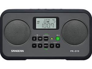 Sangean AM FM Stereo Portable Radio Gray/Black PR-D19BK Sangean AM FM Stereo Portable Radio Gray/Black PR-D19BK