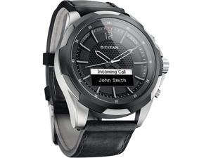 Titan Titanium Smartwatch N3U46AA with Black Leather Straps Titan Titanium Smartwatch N3U46AA with Black Leather Straps