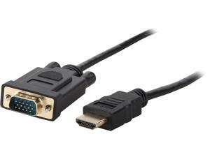 BYTECC HMVGA-06 HDMI to VGA Cable Gold-plated 1080P HDMI Male to VGA Male Active Video Adapter Converter Cord (6 Feet/1.8 Meters) BYTECC HMVGA-06 HDMI to VGA Cable Gold-plated 1080P HDMI Male to VGA Male Active Video Adapter Converter Cord (6 Feet/1.8 Meters)