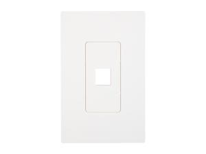 Tripp Lite Single-Gang 1-Port Universal Keystone Wall Plate, Cat5/6/6a, USB, HDMI, DisplayPort, RCA, White (N080-101) Tripp Lite Single-Gang 1-Port Universal Keystone Wall Plate, Cat5/6/6a, USB, HDMI, DisplayPort, RCA, White (N080-101)