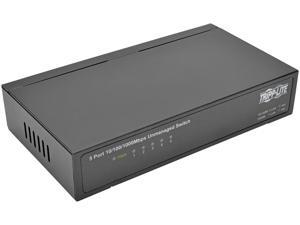 Tripp Lite 5-Port Gigabit Ethernet Switch, Desktop, Unmanaged Network Switch 10/100/1000 Mbps, RJ45, Metal (NG5) Tripp Lite 5-Port Gigabit Ethernet Switch, Desktop, Unmanaged Network Switch 10/100/1000 Mbps, RJ45, Metal (NG5)