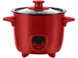 Dash DRCM200RD Red Personal Mini Rice Cooker with Cook/Warm Function, Red Dash DRCM200RD Red Personal Mini Rice Cooker with Cook/Warm Function, Red