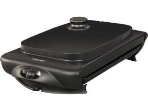 Tayama TG-821 Black Electric Griddle with Glass Cover Tayama TG-821 Black Electric Griddle with Glass Cover