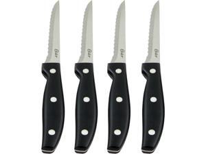 Oster 75681.04 Granger 4 Pack 4.5 inch Steak Knife Set in Black Oster 75681.04 Granger 4 Pack 4.5 inch Steak Knife Set in Black
