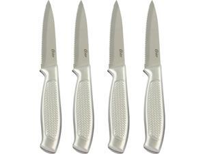 Oster 111915.04 Edgefield 4 Piece 4.5 inch Steak Knife Set with Stainless Steel Handle Oster 111915.04 Edgefield 4 Piece 4.5 inch Steak Knife Set with Stainless Steel Handle