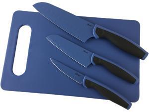 Oster 92289.04 4pc Cutlery Cutting Board Knife Set in Charcoal Oster 92289.04 4pc Cutlery Cutting Board Knife Set in Charcoal