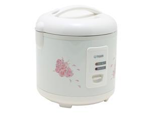 Tiger JAZ-A18U Electric Rice Cooker and Warmer with Steam Basket, White, 20 Cups Cooked/10 Cups Uncooked Tiger JAZ-A18U Electric Rice Cooker and Warmer with Steam Basket, White, 20 Cups Cooked/10 Cups Uncooked
