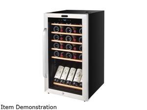 FWC-341TS Whynter 34-Bottle Freestanding Stainless Steel Wine Refrigerator with Display Shelf and Digital Control FWC-341TS Whynter 34-Bottle Freestanding Stainless Steel Wine Refrigerator with Display Shelf and Digital Control