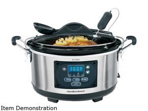 Hamilton Beach 33967A Metallic 6 Qt. 6 Qt Set & Forget Programmable Slow Cooker Hamilton Beach 33967A Metallic 6 Qt. 6 Qt Set & Forget Programmable Slow Cooker