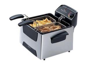 PRESTO 05466 Dual Basket ProFry Immersion Element Deep Fryer, Stainless Steel PRESTO 05466 Dual Basket ProFry Immersion Element Deep Fryer, Stainless Steel