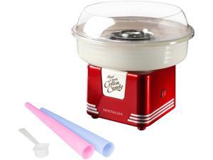 Nostalgia Electrics PCM405RETRORED Red Retro Series Hard & Sugar Free Candy Cotton Candy Maker Nostalgia Electrics PCM405RETRORED Red Retro Series Hard & Sugar Free Candy Cotton Candy Maker