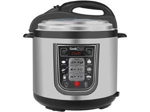 GeekChef 11-in-1 Multi-Functional Pressure Cooker, 6.3 Qt. / 1000W, Stainless Steel Cooking Pot GeekChef 11-in-1 Multi-Functional Pressure Cooker, 6.3 Qt. / 1000W, Stainless Steel Cooking Pot