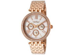 Caravelle Ny 44N101 Women's Rose Gold Tone Stainless Steel Mop Dial Watch Caravelle Ny 44N101 Women's Rose Gold Tone Stainless Steel Mop Dial Watch