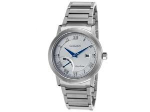 Citizen Aw7020-51A Men's Power Reserve Stainless Steel Silver-Tone Dial Watch Citizen Aw7020-51A Men's Power Reserve Stainless Steel Silver-Tone Dial Watch