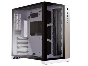 LIAN LI PC-O11 Dynamic White Tempered glass on the front, and left sides. Chassis body SECC ATX Mid Tower Gaming Computer Case - PC-O11DW LIAN LI PC-O11 Dynamic White Tempered glass on the front, and left sides. Chassis body SECC ATX Mid Tower Gaming Computer Case - PC-O11DW