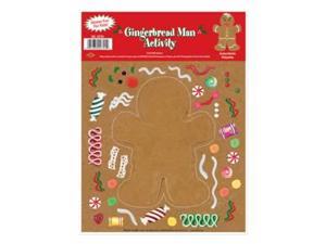 Beistle - 22701 - Gingerbread Man Sticker Activity- Pack of 12 Beistle - 22701 - Gingerbread Man Sticker Activity- Pack of 12