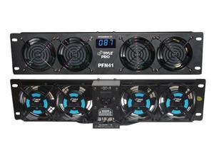PylePro PFN41 19 in. Rack Mount Cooling Fan System with Temperature Display PylePro PFN41 19 in. Rack Mount Cooling Fan System with Temperature Display
