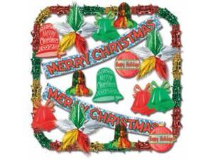 Beistle - 22707 - Merry Christmas Metallic Decorating Kit - 20 Pieces Beistle - 22707 - Merry Christmas Metallic Decorating Kit - 20 Pieces
