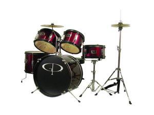 GP Percussion GP55WR 5 Piece Junior Drum Kit - Wine Red GP Percussion GP55WR 5 Piece Junior Drum Kit - Wine Red