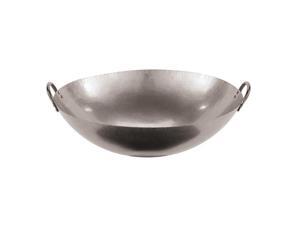 Paderno World Cuisine 49605-71 28 Dual Handled Steel Chinese Wok , L 28 x W 28 x H 8.625 Paderno World Cuisine 49605-71 28 Dual Handled Steel Chinese Wok , L 28 x W 28 x H 8.625