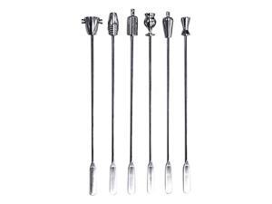 Prodyne SS3 Stainless Steel Legacy Swizzle Sticks, Set of 6 Prodyne SS3 Stainless Steel Legacy Swizzle Sticks, Set of 6