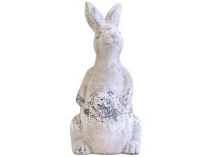 Michael Carr Designs MCD6040XLA344 20.1 in. Rabbit Standing Up Face Forward - Antique White Michael Carr Designs MCD6040XLA344 20.1 in. Rabbit Standing Up Face Forward - Antique White